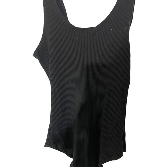 Makers of dreams bodysuit front snap buttons ribbed black size Small. - Picture 4 of 10